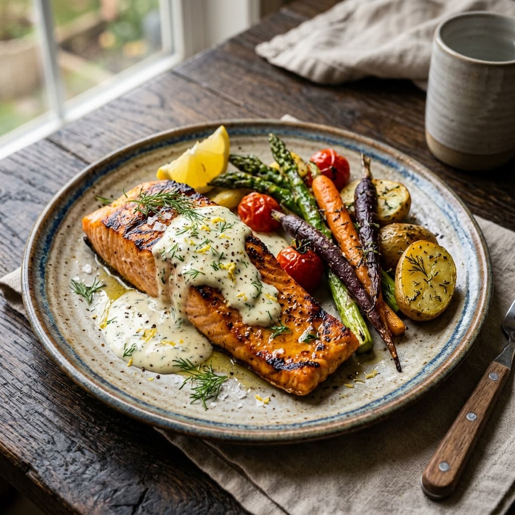 Lachs vom Grill